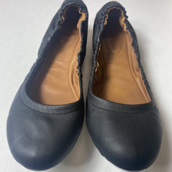 See By Chloe Flats 39 EU 9 US Leather Ballet Slip On Shoes Black Comfort Shoe - Picture 1 of 6